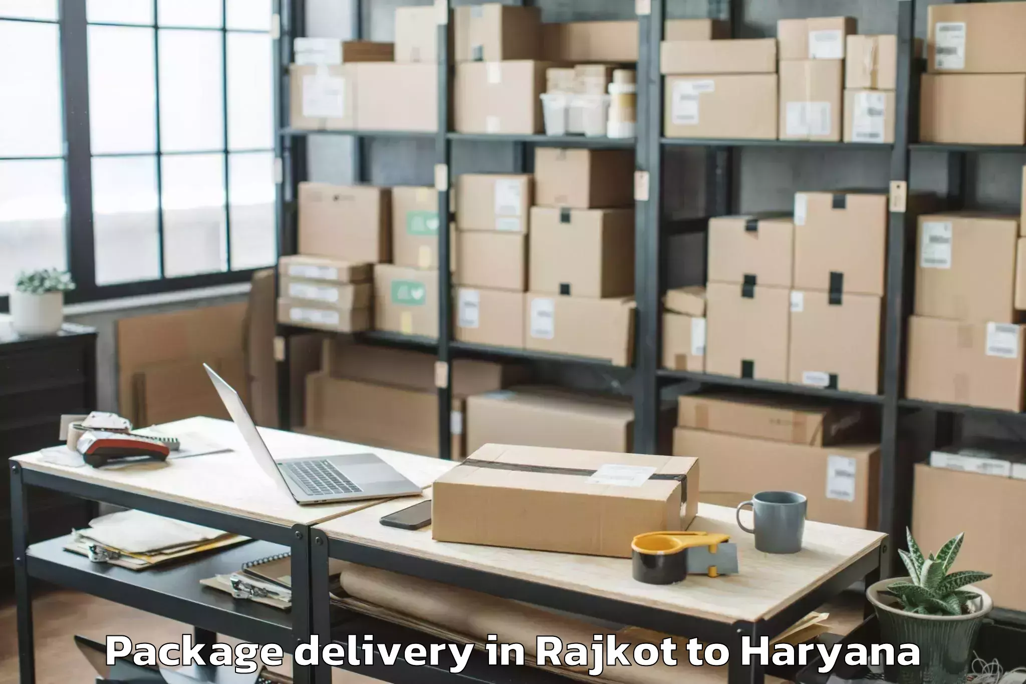 Top Rajkot to Khewra Package Delivery Available